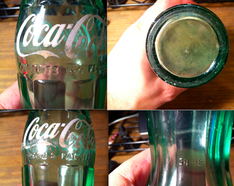 1950s〜1957s ST.LOUIS COCACOLA PAT2517191 Identifying a 1957 to 1959 Coca Cola Bottle, no city info on